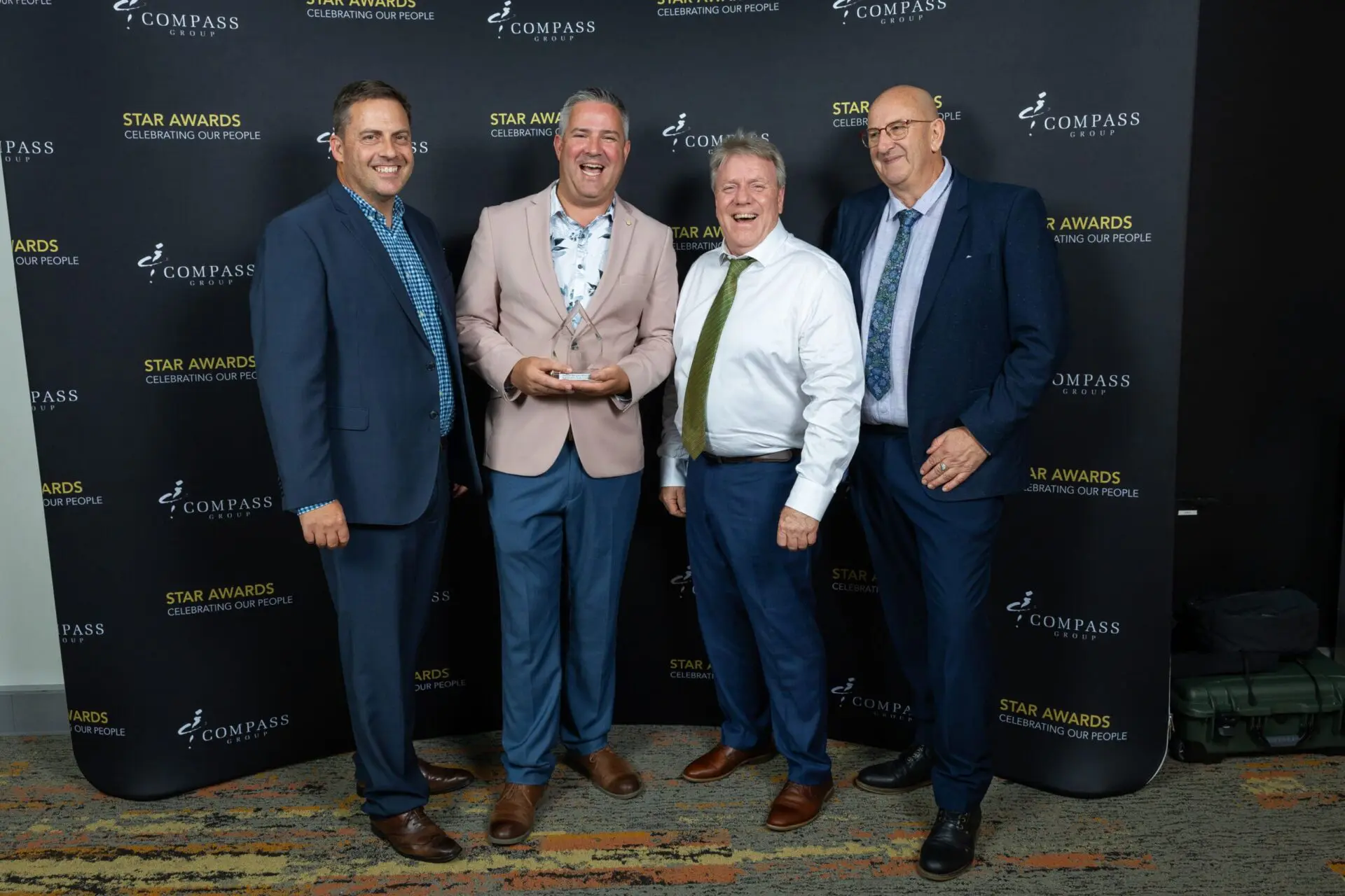 Stu Bailey, Morgan Ritter, Pete Meney and Geoff Pryor at the 2024 Star Awards