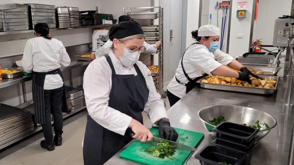 Raquel Townsend cooking