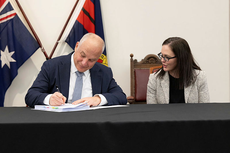 Michael Lambourne signs Defence contract for Compass Group Australia